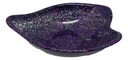 Translucent Black & Purple Leaf Bowl