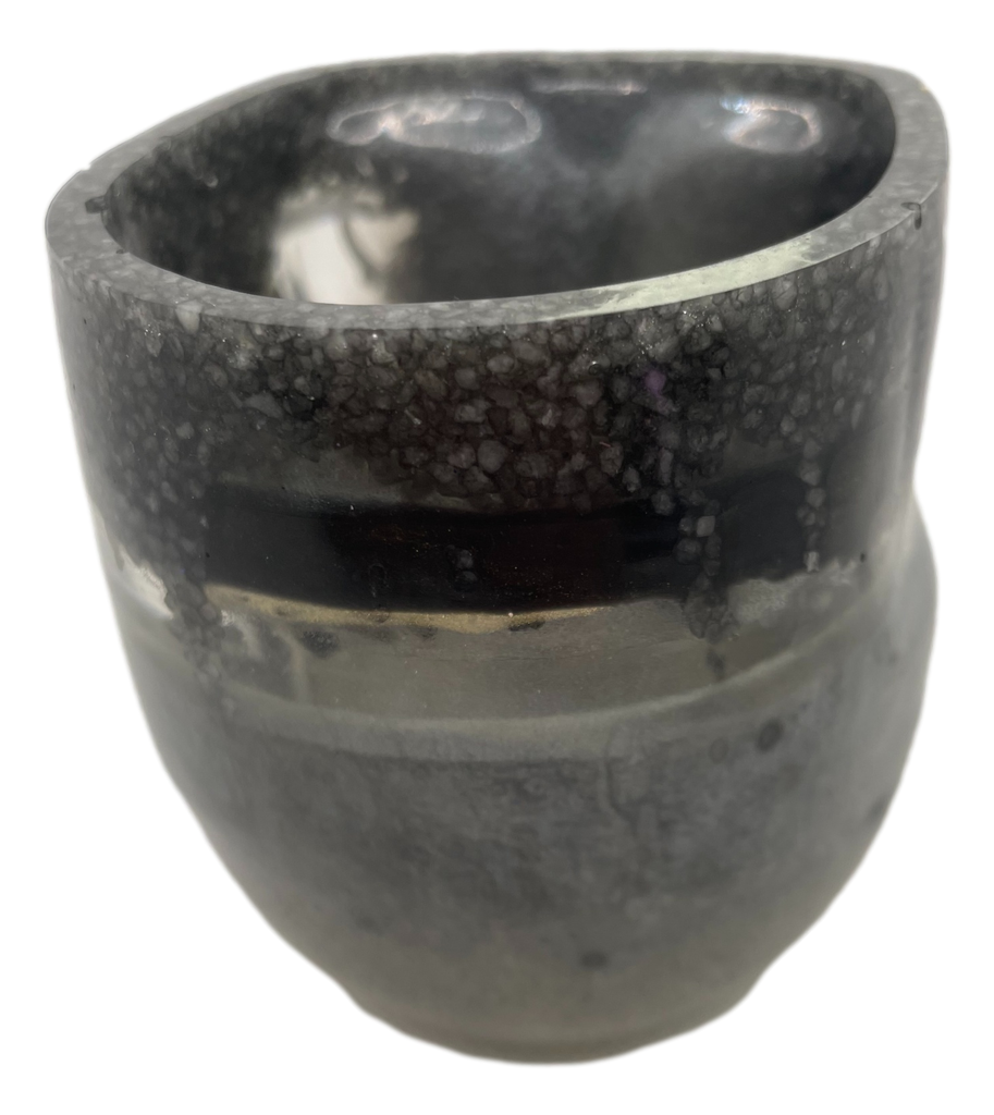 Grey  with Stone Skull Jar