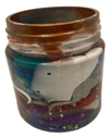 Colour Mash Stash/Trinket Jar with Screw-on Lid