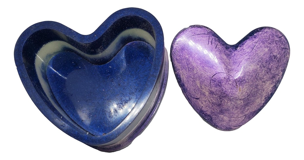 Purple & Lavender Heart Trinket Box