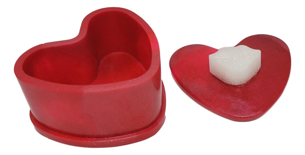 Deep Red Heart Trinket Box