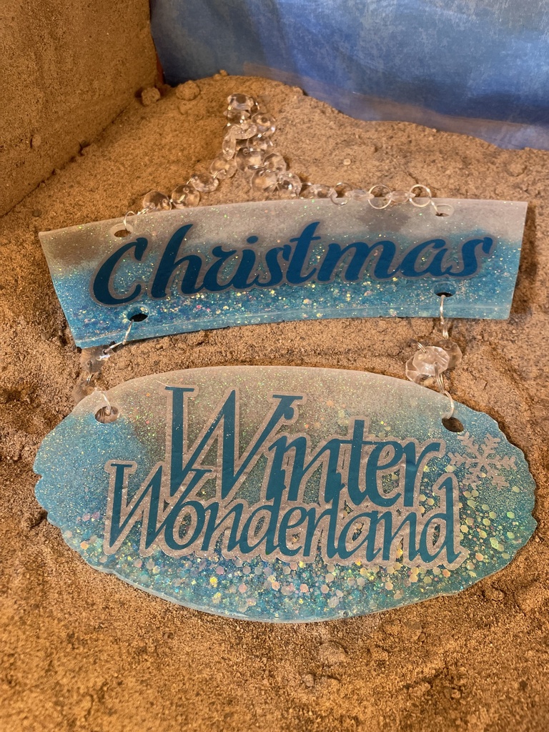 Christmas Wonderland 2 Pc Sign