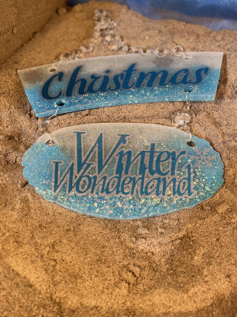 Christmas Wonderland 2 Pc Sign