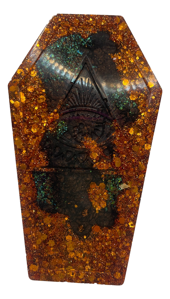 Copper Evil Eye Coffin Trinket Box