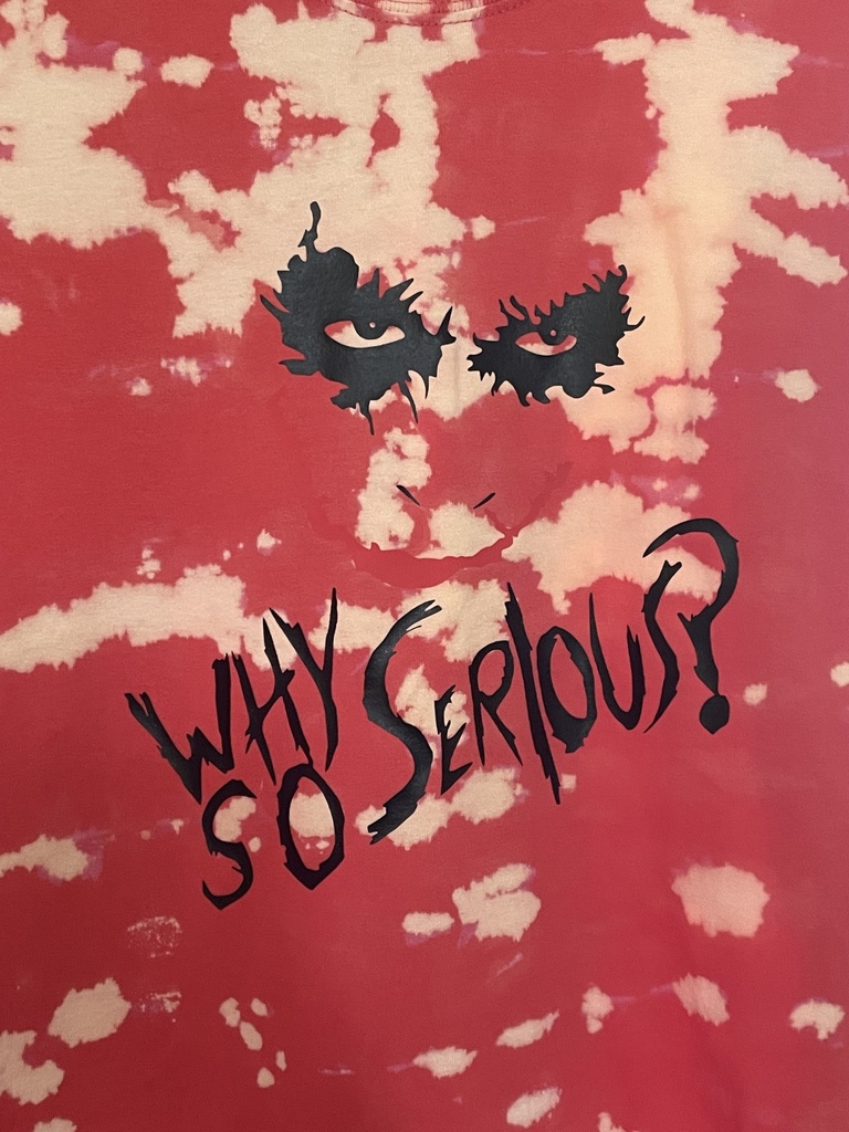 Orange Tye-Dye Tee - Joker - Why So Serious? - L