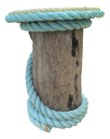 Fishing Rope Stool Yellow