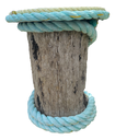 Fishing Rope Stool Blue