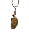 Gold Glitter Sea Urchin Keychain