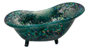 Teal Glitter Bathtub Soap Dish