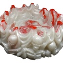 Skull Resin Ashtray - White with Blood