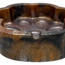Brown Tones Pawprint Resin Ashtray