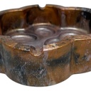 Brown Tones Pawprint Resin Ashtray