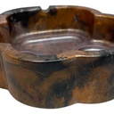 Brown Tones Pawprint Resin Ashtray