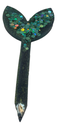 Teal Green Glitter Tulip-shaped Plant Stake