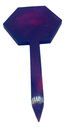 Blue & Pink Stop Sign Plant Stake