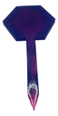 Blue & Pink Stop Sign Plant Stake