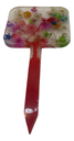 Straw Flowers Stop Sign Plant Stake