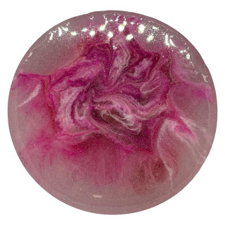 Pretty in Pink Floral-shaped Resin Ashtray
