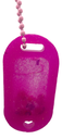 Fun Pink Glitter Shaker Pendant Keychain