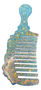 Sparkling Blue Ice Glitter Hair Comb