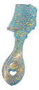 Sparkling Blue Ice Glitter Hair Comb