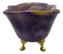 Large Wavy Purple Swirl Clawfoot Tub Soap Dish