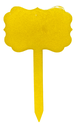 Yellow Fancy Sign Plant Stake