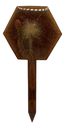 Chocolate Brown Stop Sign Plant Stake