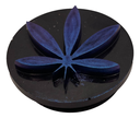 Blue on Black Pot Leaf Phone Grip