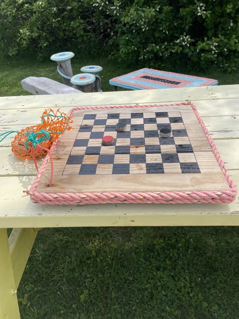 Wooden Checker Board Set