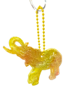 Yellow and Orange Elephant Keychain