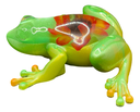 Lime Green Frog with a Flower