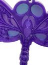 Pretty Purple Dragonfly Keychain