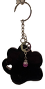 Blue & Red Paw Print Keychain