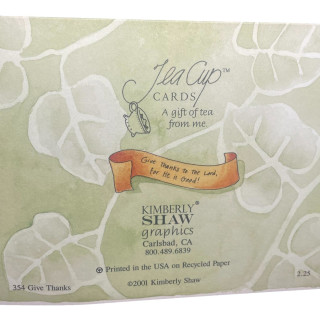 Give Thanks Teacup Card