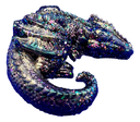 Green & Gold Shimmer Sleeping Dragon