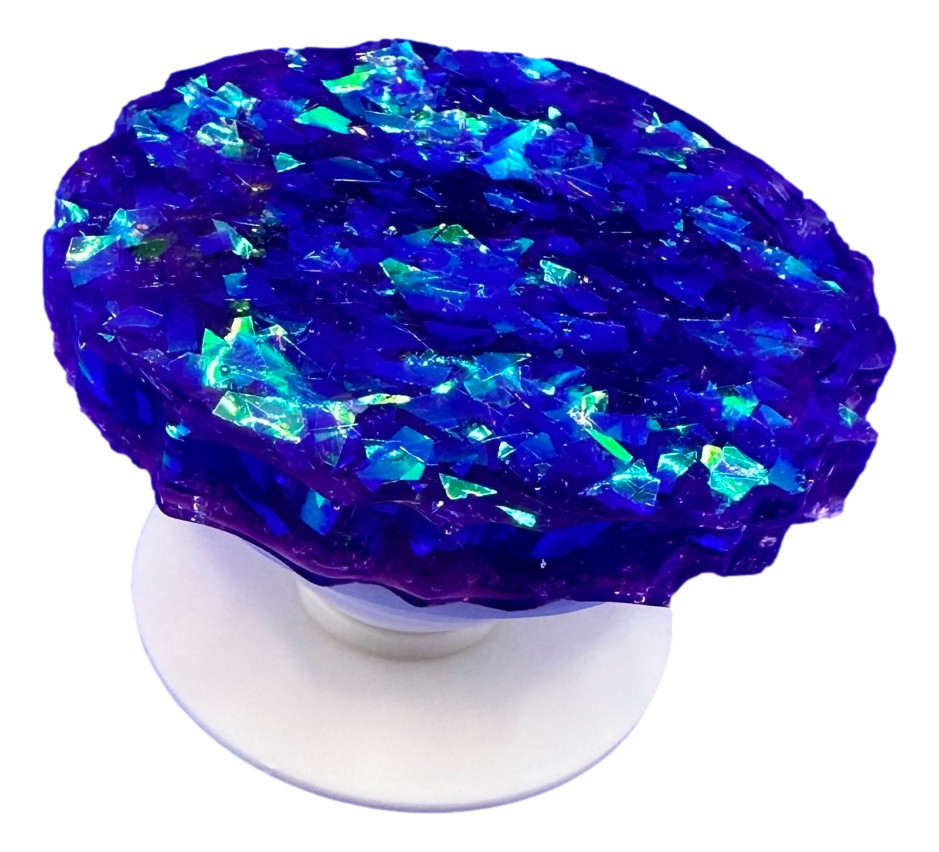 Purple & Teal Foil Glitter Phone Grip