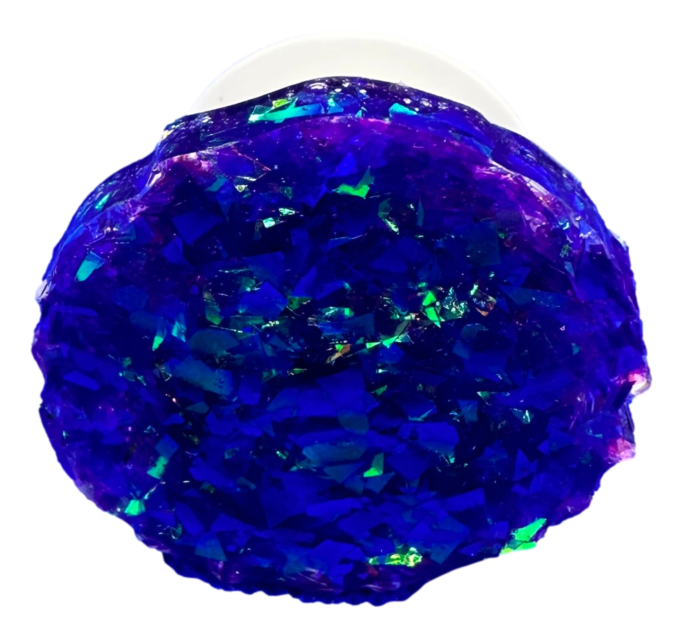 Purple & Teal Foil Glitter Phone Grip
