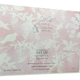 Fruity Thank You Teacup Card