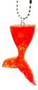 Orange/Coral Glitter Mermaid Tail Keychain (copy)