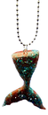 Green & Copper Mermaid Tail Keychain