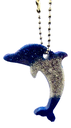 Blue & Silver Sparkling Leaping Dolphin Keychain