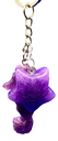 Purple Sea Horse Keychain