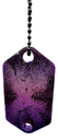 2-Tone Purple Glitter Shaker Pendant Keychain