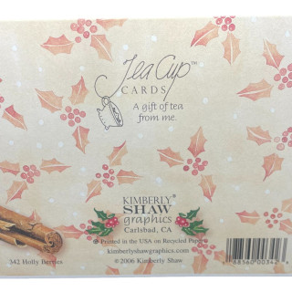 Happy Holidays Teacup Card