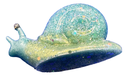 Light Blue & Green Resin Snail
