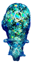 Rich Green Glitter Resin Snail