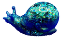 Rich Green Glitter Resin Snail