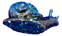 Rich Green Glitter Resin Snail