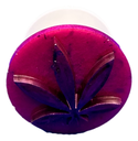 Violet Pot Leaf on Magenta Phone Grip